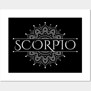 Scorpio Mandala Posters and Art